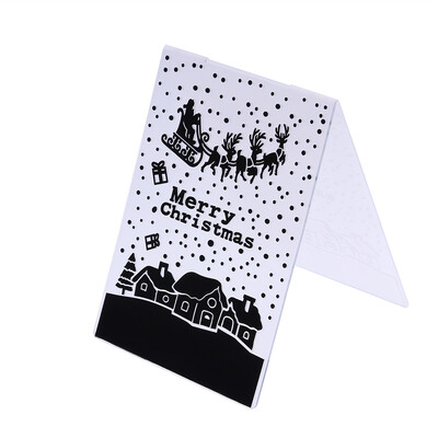 

Merry Christmas 1pc Plastic Embossing Folder For Scrapbook DIY Album Card