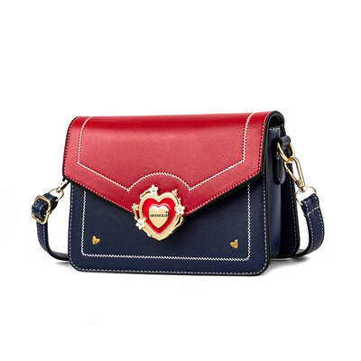 

Baggage girl fashion personality net red slanting girl love collision color Korean version single shoulder ins super hot bag