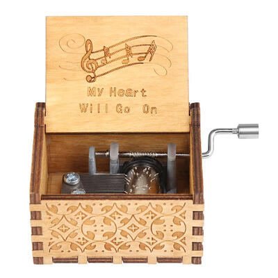 

Wooden Hand Crank Music Box TV Series Movie Theme Birthday Holiday Gift