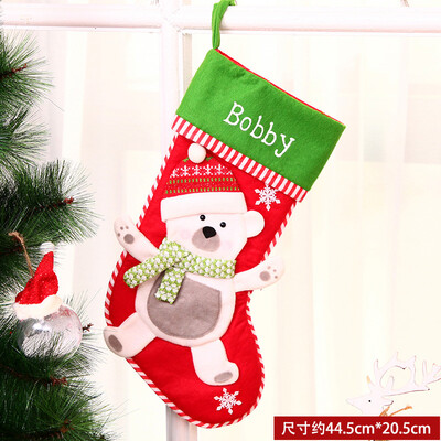 

Christmas Stocking Socks Xmas Santa Snowman Candy Bag Pocket Pedant & Light Pro