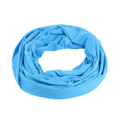 

Soft Zipper Pocket Loop Scarf Women Autumn Winter Warm Blue O Ring Scarves