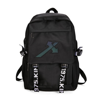 

Reflective double shoulder bag Mens Leisure Travel backpack Light Waterproof Student schoolbag simple Travel Business computer ba
