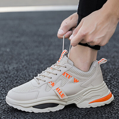 

2019 new summer mens shoes white sports casual running wild white shoes breathable mens mesh old tidal shoes