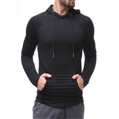 

SUNSIOM Men Hooded Sweatshirt Coat Plain Design Hoodie Blank Pullover Hoody Sweatshirt