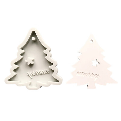 

Christmas silicone Cake Mold With Hanging Holes Household Christmas Elements Pattern Fondant Mold Kitchen DIY Baking Tools