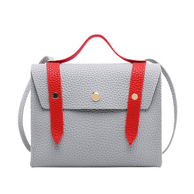 

Litchi Candy Color Shoulder Messenger Handbags Women Flap Crossbody Bags