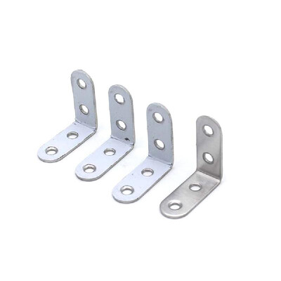 

8Pcs Stainless Steel 90 Degree Angle L Shaped Shelf Bracket Corner Brace Joint Right Angle Bracket Fastener with Screws