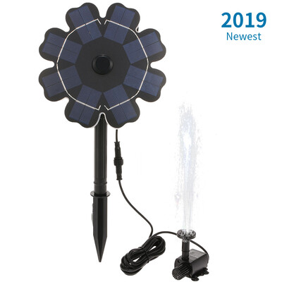 

Solar Fountain Pump for Bird Bath Flower Shaped Solar Panel with Stake 77"25W Solar Powered Sprinkler Fountain Pump for Garden
