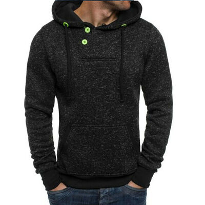 

Mens Winter Warm Hoodies Slim Fit Hooded Sweatshirt Outwear Sweater Coat Jacket
