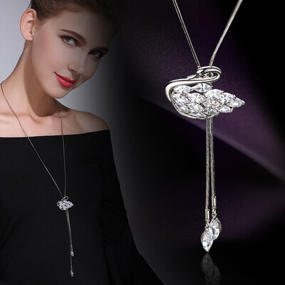 

Europe&the United States rose sweater chain long paragraph wild necklace personality accessories fashion jewelry
