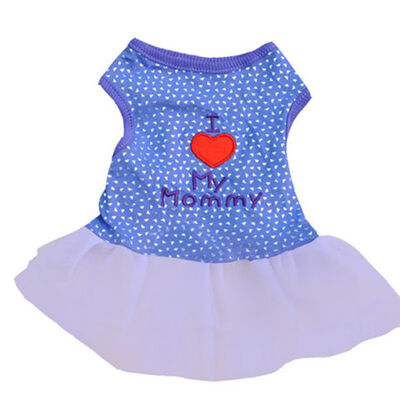 

Leopard PatternI Love My Mommy Printed Puppy Dog Cat Shirt Dress Clothes Pet Costumes Lovely D Supplies Pet Supplies Pets