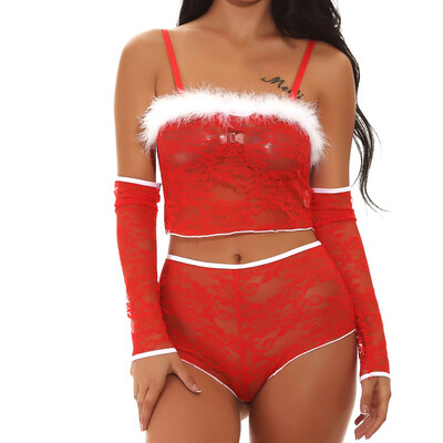 

Toponeto Christmas Plus Size Women Sexy Underwear Spice Suit Temptation