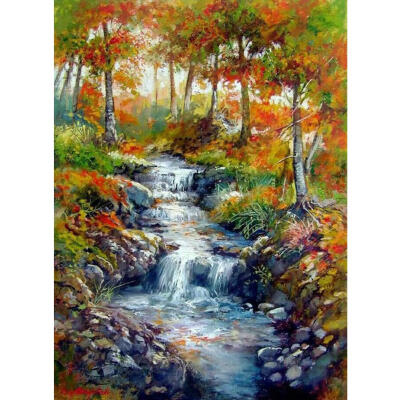 

DIY Full Drill 5D Square Diamond Painting Scenery Cross Stitch Home Decor