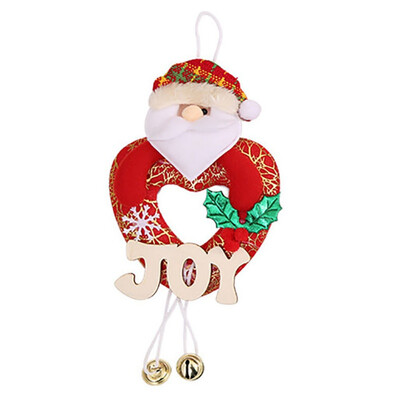 

2018 Christmas Tree Pendant Ornaments Snowman Santa Claus Reindeer Xmas Tree Hanging Decorations Wall Door Hanging Decor