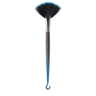 

Fan Shape Fish Hook Scale Powder Foundation Eye Shadow Blusher Makeup Brush