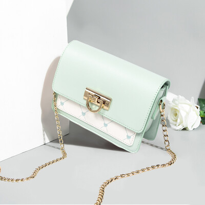 

Foreign-style women tide Korean version of Joker shoulder slung fashion chain small square bag