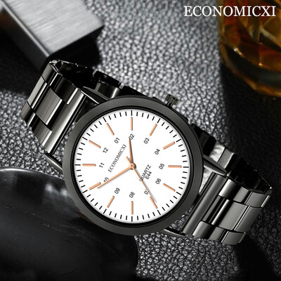 

Gobestart Hot Men Stainless Steel Watch Sport Analog Quartz Wrist Watch