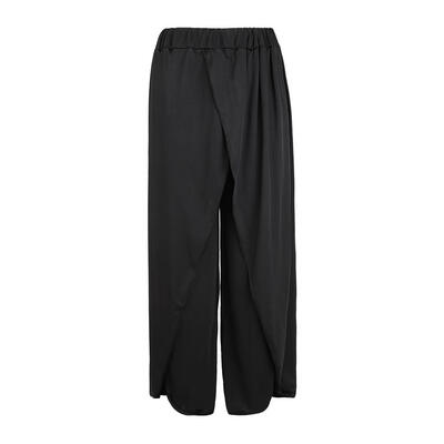 

Irregular Side Pants Casual Women High Split Wide Leg Trousers Yoga Pants