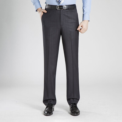 

WENGUANGUO Summer thin section pleated high waist free hot straight loose standard version mens trousers 7946