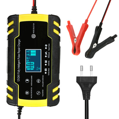 

3-Stage Automatic Smart Battery Charger LCD Display