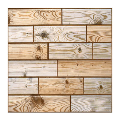 

Rustic 3D Wood Brick Stone Wall Decals Self-Adhesive Sticker Bedroom Decor