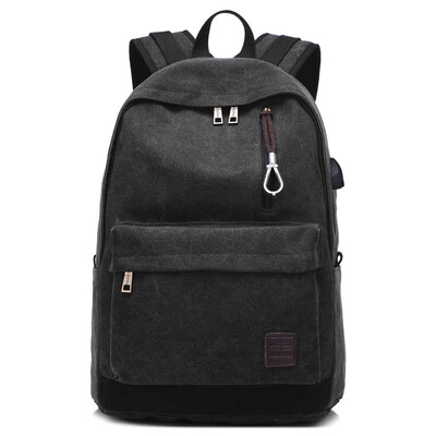 

Backpack mens casual canvas travel trend fashion backpack tall bag