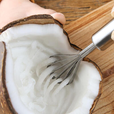 

Greensen Stainless Steel Coconut Scraper Household Kitchen Tool Coconut Planer Accessory Fish Scraper Coconut Meat Scraper