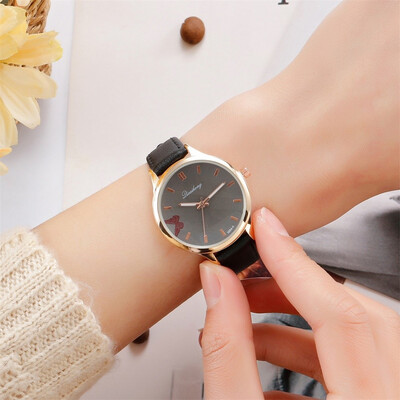 

RM Women Fashion Leather Band Analog Quartz Round Wrist Watch Watches