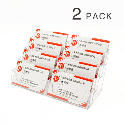 

JINDIAO 8 business card holder 2 packs 6030