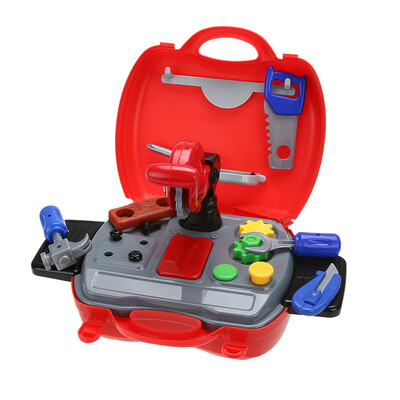 

19pcs Child Kids Cosplay Builder Construction Tool Box DIY Building Kit Toy