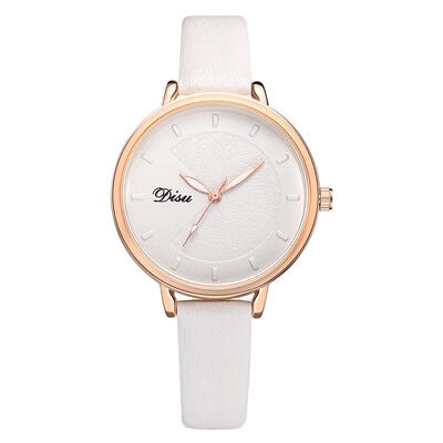 

Womens Watches DISU Best Selling Ladies Quartz Wristwatch Leather Strap High Quality Clock Fashion Dress Reloj Mujer