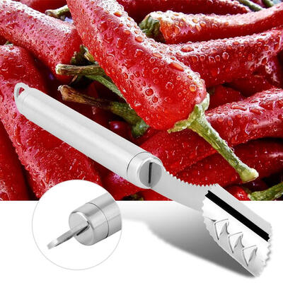 

Greensen Stainless Steel Pepper Seeder Pepper Corer Fruit And Vegetable Corer Pepper Corer Stainless Steel Pepper Corer