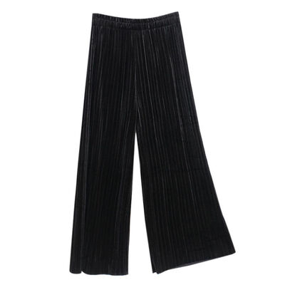 

new autumn winter fashion New Women Brief design soft touching elegant wide leg pants officre lady trousers