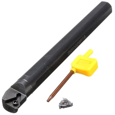 

SNR0020R16 20x200mm Threading Boring Bar Turning Holder 16 IR AG60 Insert 38" Wrench