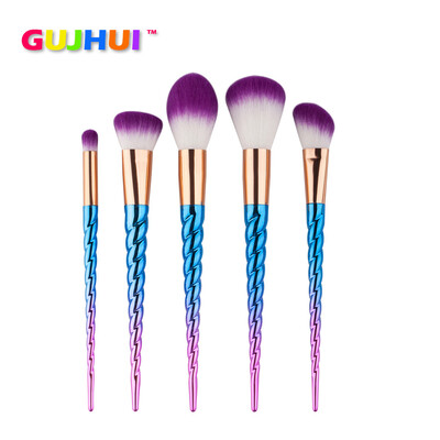 

〖Follure〗5Pcs Colorful Cosmetic Eyebrow Eyeshadow Brush Makeup Brush Sets Kits Tools