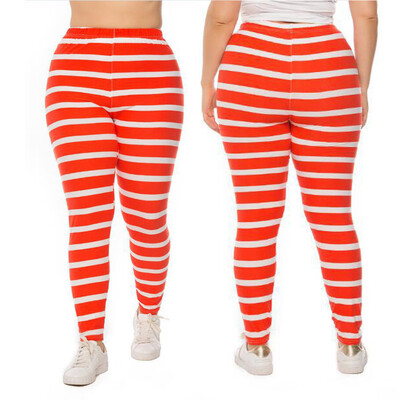 

Starmoon Ladiesstriped Printed Tights Hip-lifting Exercise Pants Yoga Pants
