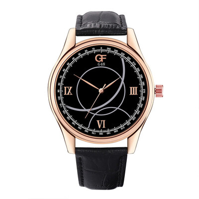 

Gobestart Hot Man Leather Watch Whatever Late Anyway Letter Watches New Pointer Glow