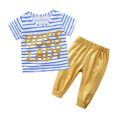 

Baby Boys Girls Clothes Sets Casual Baby Clothing Suits Striped T-Shirt pants 2 pcs Baby Sports Clothes