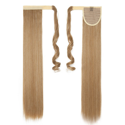 

Long Straight Ponytail Extension Wrap Around Synthetic Hair Extensions One Piece Hairpiece Pony Tail Extension for Women