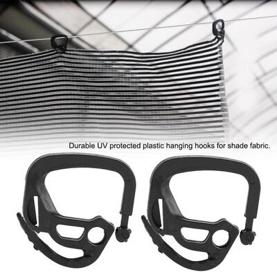 

Greensen 100Pcs Shading Net Hook Plastic Hanging Hooks for Shade Fabric Greenhouse Accessories