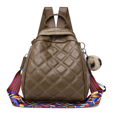 

Backpack female new wave Korean version of the wild fashion small backpack dual-use female bag simple casual bag