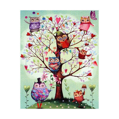 

5D DIY Full Drill Diamond Painting Tree Bird Cross Stitch Embroidery Craft