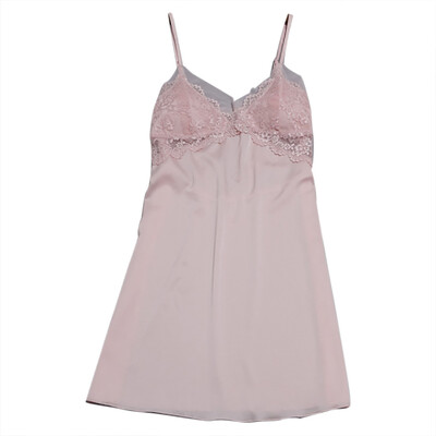 

Toponeto Women Sexy Satin Fashion Patchwork Lace Lingerie Sling Sleepwear Underwear