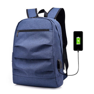 

2018 New Casual Double Socket Charging Headset Multi-functional Mens Backpack