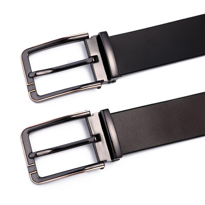 

Mens pin buckle leather belt belt leather business dress fashion pants belt youth belt