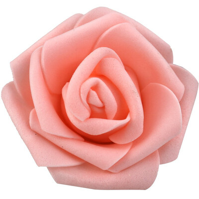

DIY Real Touch 3D Artificial Foam Rose Head Without Stem for Wedding Party Home Decoration 50pcs Light Green