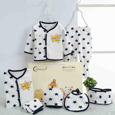 

Baby Boys Girls Clothing Cotton Infant Underwear Fashion Suits Set 7 Pieces Clothes For 0-3M