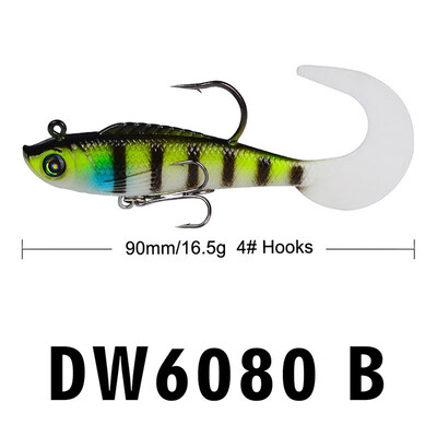 

VISSEN 1pcs 5cm8cm9cm Silicone Fake Lure Fishing Lure Artificial Soft Swimming Fish Bait Wobbler Mini Fishing Crankbait Lures