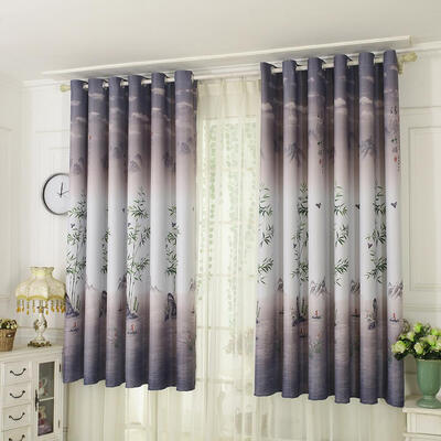 

Pastoral Printed Blackout Curtains Window Blinds Drapes Living Room Decor