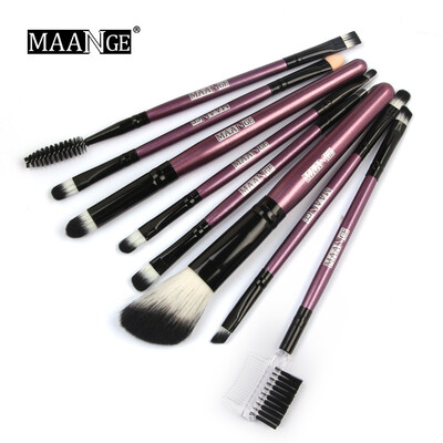 

〖Follure〗8PCS Wooden Foundation Cosmetic Eyebrow Eyeshadow Brush Makeup Brush Sets Tools